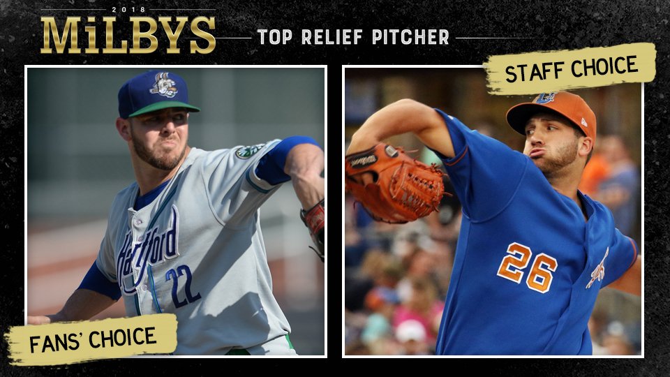 With the game on the line, nobody shut down hitters like #Rockies righty <a href="/MattPierpont28/">Matt Pierpont</a> and #Rays lefty <a href="/colinpoche/">Colin Poche</a>. That's why they're bringing home the #MiLBY. 

🏆 atmlb.com/2CEZEKe