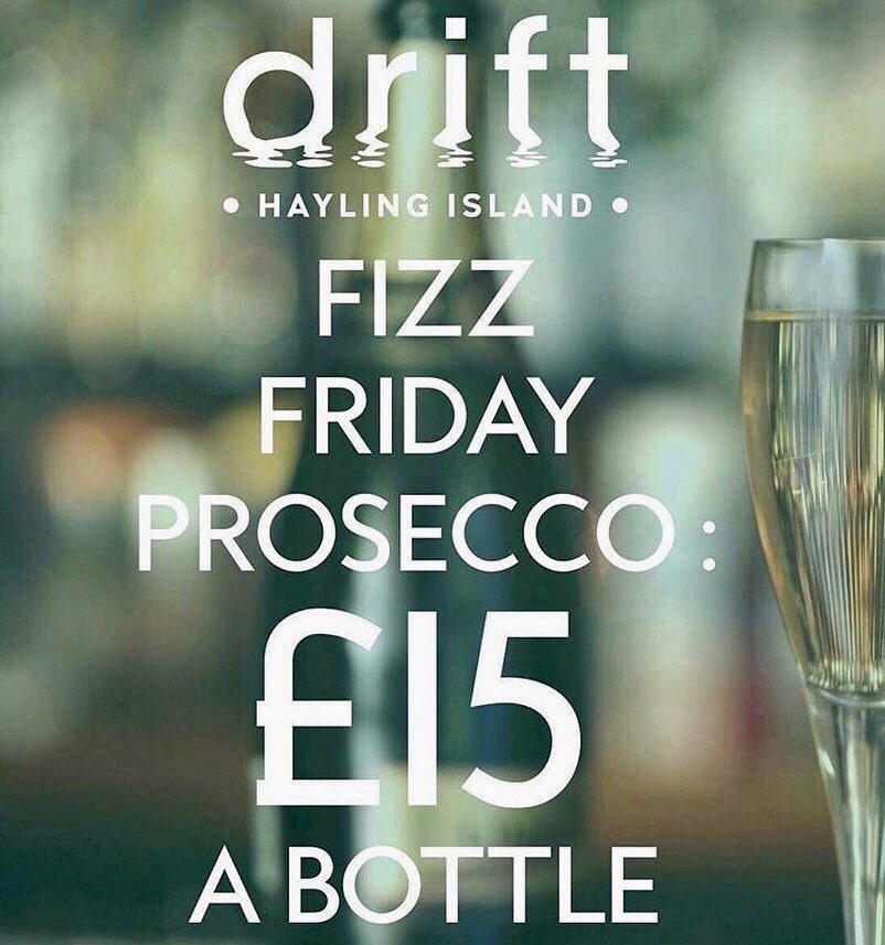 Callum_James94's tweet image. Drift Hayling Island!! 

Friday’s Prosecco special, only £15 a bottle! 

Head on down to Sparkes Marina anytime today to receive this amazing offer 🍾🥂