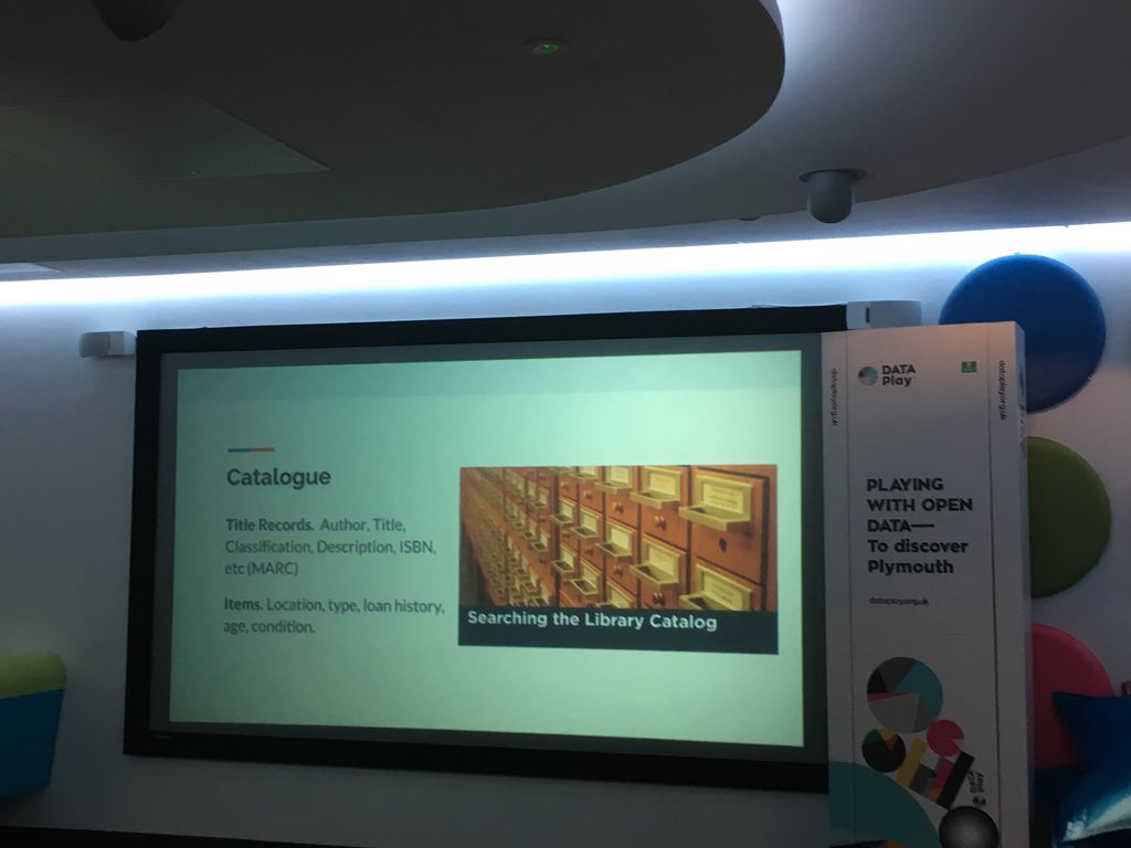 plymlibraries's tweet image. Thank you to everyone who came and talked to us about #LibraryData at #DATAPlay and thanks to @plymccplanning for organising.