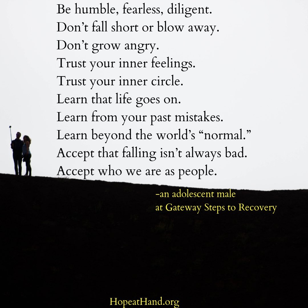HAHinc's tweet photo. “Accept who we are as people.”
#hopeathand #poem #poetry https://t.co/79e2lSuexd