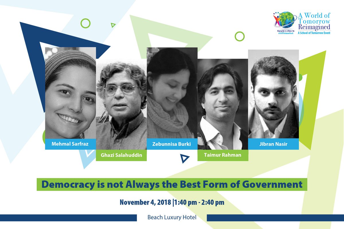 Do we need completely different ways of organising society or is such utopian dreaming dangerous? Join our amazing panel of experts on November 4, 2018 at Beach Luxury Hotel, Karachi for an amazing in-depth discussion! #SOT2018 #SOTFutureFest