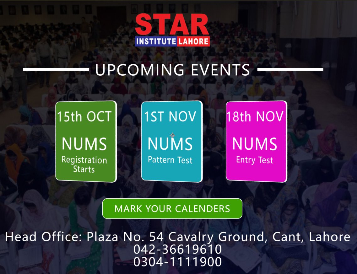 StarInstLahore's tweet photo. #MDCAT #ECAT #EntrytestLahore #starinstitute #starsacademy #FUNGAT #FAST #NUST #Lums #numcat #pakistan #lahore #admissions #giki #nums #staracademy #fungat #numcat #fung #uet #fmdc #nat1 #nat2 #fsc #matric https://t.co/oHd8CrlCLa