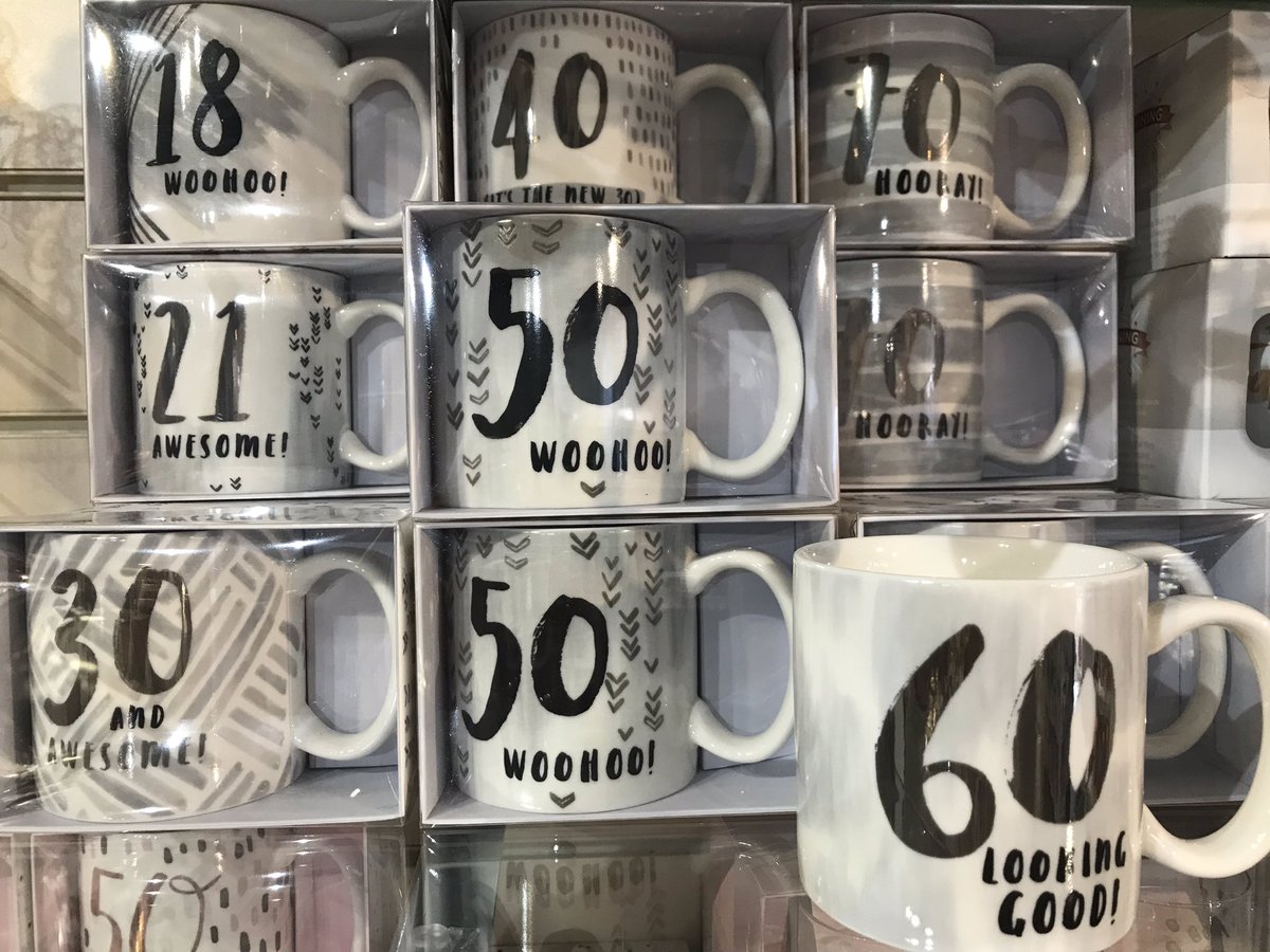 We have some fabulous new #Age #Birthday glasses and mugs from #HotchPotch  🥂😊
Contemporary look and #RoseGold colours 💗🎂🎉

#HighowrthEmporium #Highworth #MilestoneBirthday #BirthdayGifts #GiftsForAllOccasions #Mugs #ChampagneFlutes #Celebration  #ShopLocal #SupportLocal