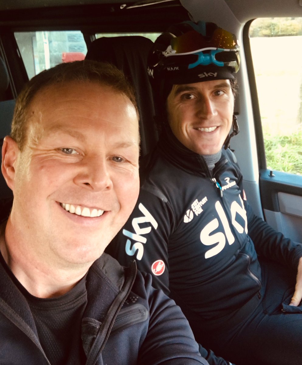 🍀🌈Waw!!! It’s not often you find your sporting hero <a href="/LeTour/">Tour de France™</a> winner lost <a href="/GeraintThomas86/">Geraint Thomas</a> 🙌🏼 @TeamSky lost in Carmarthenshire on a wet Friday afternoon &amp; you get to give him a lift thanks for making my day #legend