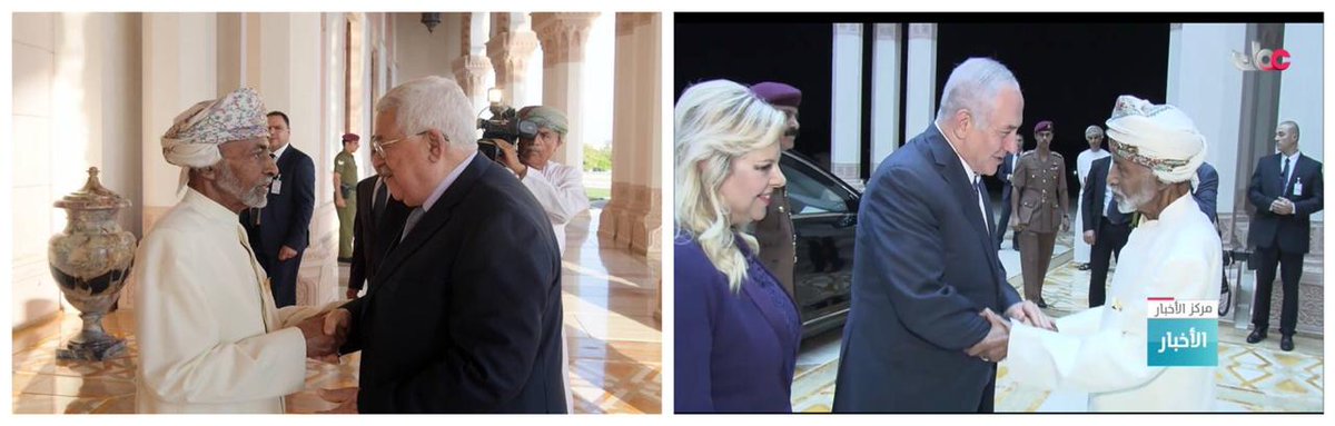SAIDSALIM10's tweet photo. هنا يلتقي الخصوم بعد اكثر من ستين عاما من التيه... هنا #عمان_بوابة_السلام .. هنا رجل يعرف متى يقول كلمته بعد ان صمت الكثيرون ويأسوا من تحقيق حلم السلام لفلسطين التي باتت قضيتها في الهامش في حين يجب ان تكون ام القضايا لدى العرب والعالم الحر.. هنا #عمان وهنا #قابوس https://t.co/NDo1z90UiT