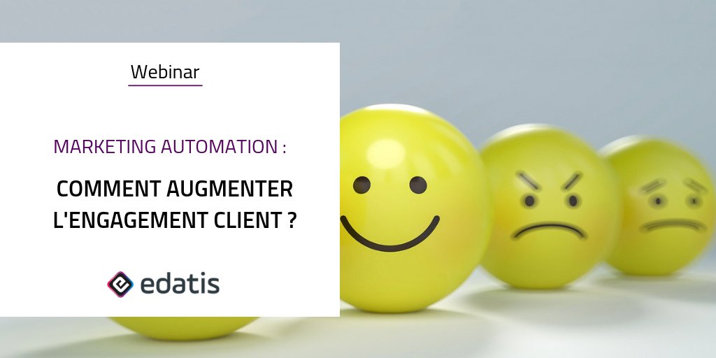 edatis's tweet photo. ▶️ Replay et 📕 support Disponibles : #Marketing_Automation : Comment augmenter #lengagement_client ?
Replay 👇
https://t.co/6TCtNSfKQc 
Support 👇
https://t.co/mogo5DlX3Z https://t.co/csPDTaK1N6