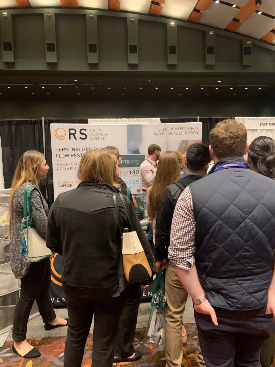 Most popular booth as usual.  Blocking traffic. #TPTA2018 #PBFR #owensrecoveryscience