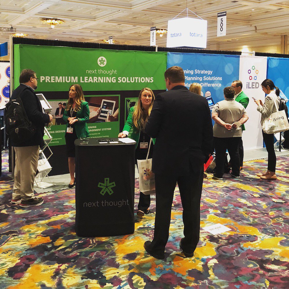 nextthought's tweet photo. What a great show this week at #DevLearn! We had an awesome time and we're so glad to have met everyone who came by!
#elearning #LasVegas #learning #DevLearn2018 #associations #community #futureoflearning #creativity #LMS #video #videoproduction https://t.co/5kcT5OdePe
