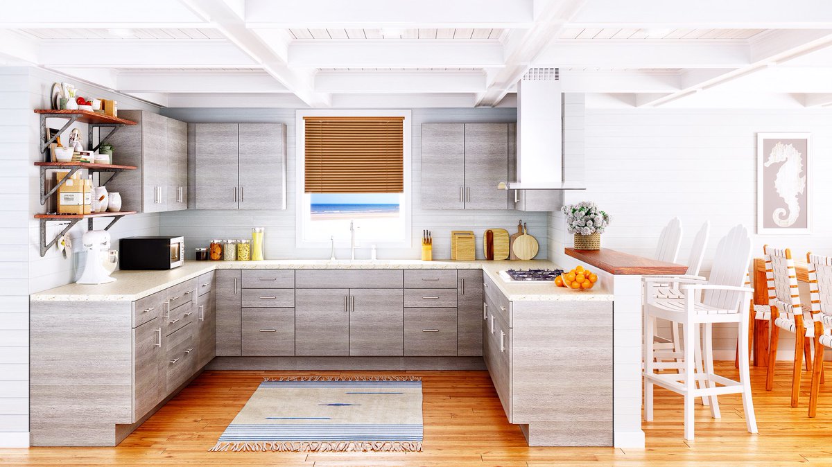 DIYMachine's tweet image. Choose the sleek look of frameless cabinets with HCO. #kitchendesign #kitchengoals #customcabinets