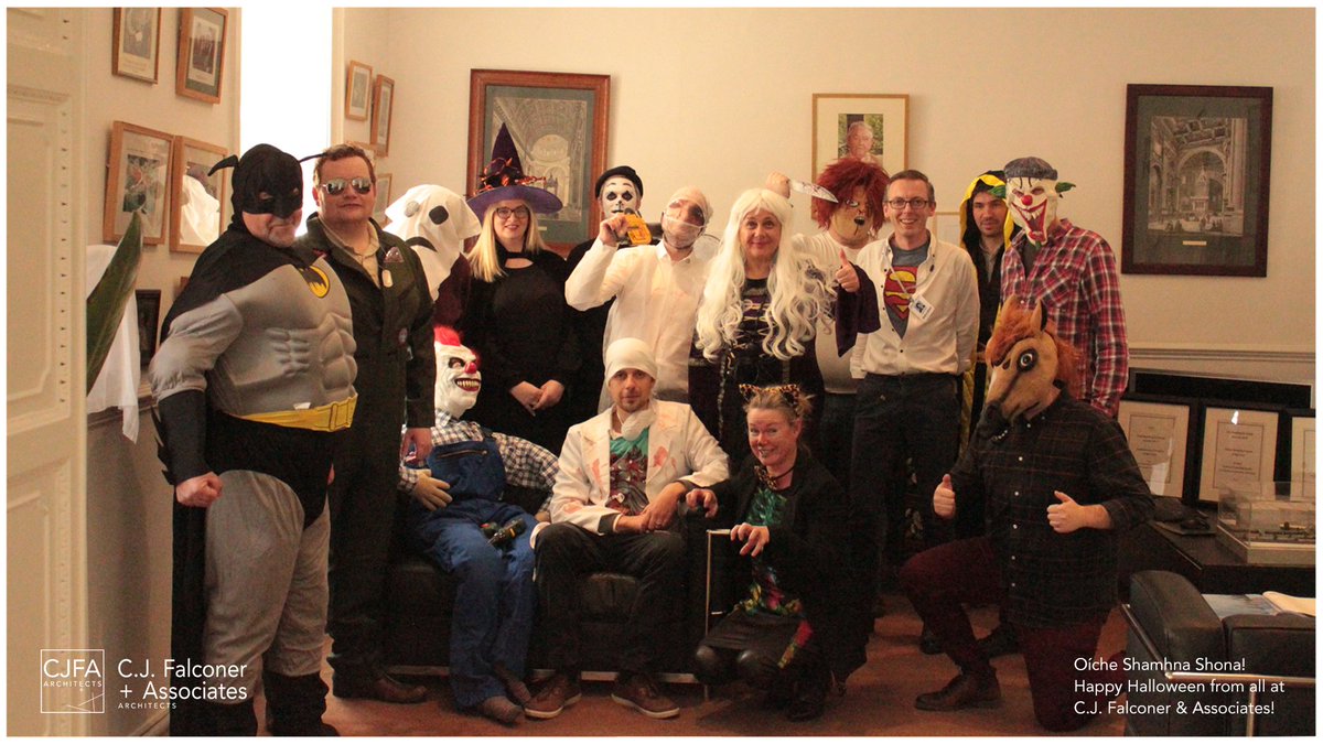 C.J. Falconer & Associates Architects (@cjfaarchitects) on Twitter photo Oíche Shamhna Shona! A hair-raising photo of some of the <a href="/CJFAArchitects/">C.J. Falconer & Associates Architects</a> Team, who dressed up for #Halloween today! Oíche Shamhna Shona! A hair-raising photo of some of the <a href="/CJFAArchitects/">C.J. Falconer & Associates Architects</a> Team, who dressed up for #Halloween today!