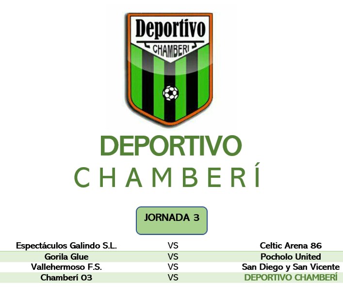 DeporChamberi's tweet photo. 📣🥅JORNADA 3| Mañana nos enfrentaremos a @Chamberi03 en la tercera jornada de Liga. Aquí os dejamos todos los partidos 👇
#VamosDepor 💚🖤 https://t.co/8Ufy6HuVat