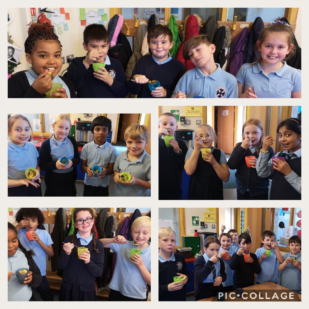 StJosPrimary's tweet photo. We enjoyed writing a method for making a vegetable soup today.. we then prepared and cooked it all ourselves.. the best bit was eating it all up! #healthy #independent #lotsofveg #Harvest2018 https://t.co/PFig2IRHgv