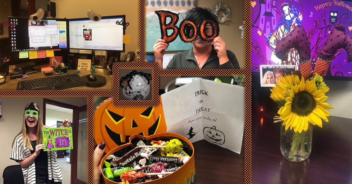 tmgnorthwest's tweet photo. Halloween is 5 days away and things are getting spoooky here at the office! #TMGlife https://t.co/PDP0ym9KGu