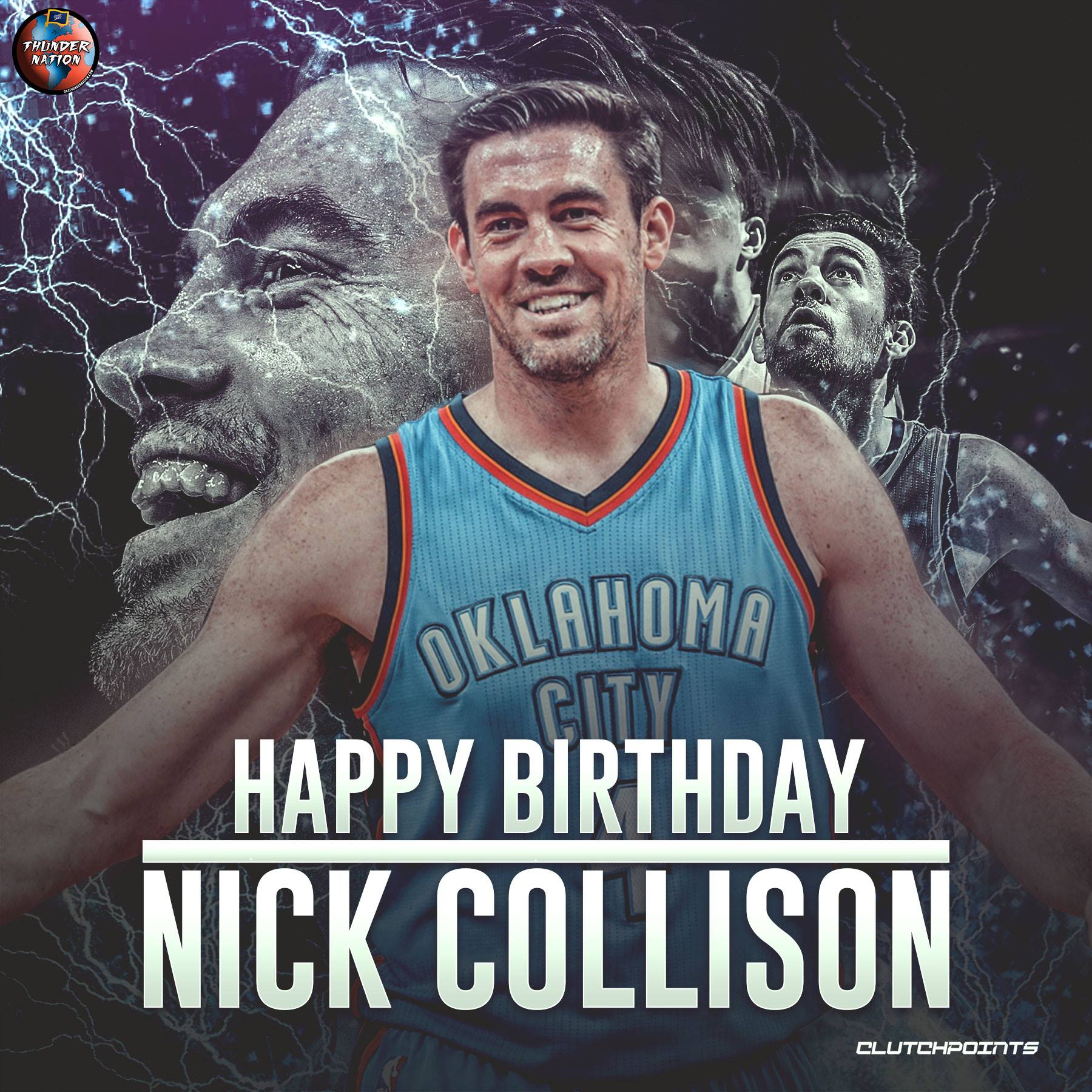Happy 38th birthday to the ultimate OKC Thunder legend, Nick Collison. 