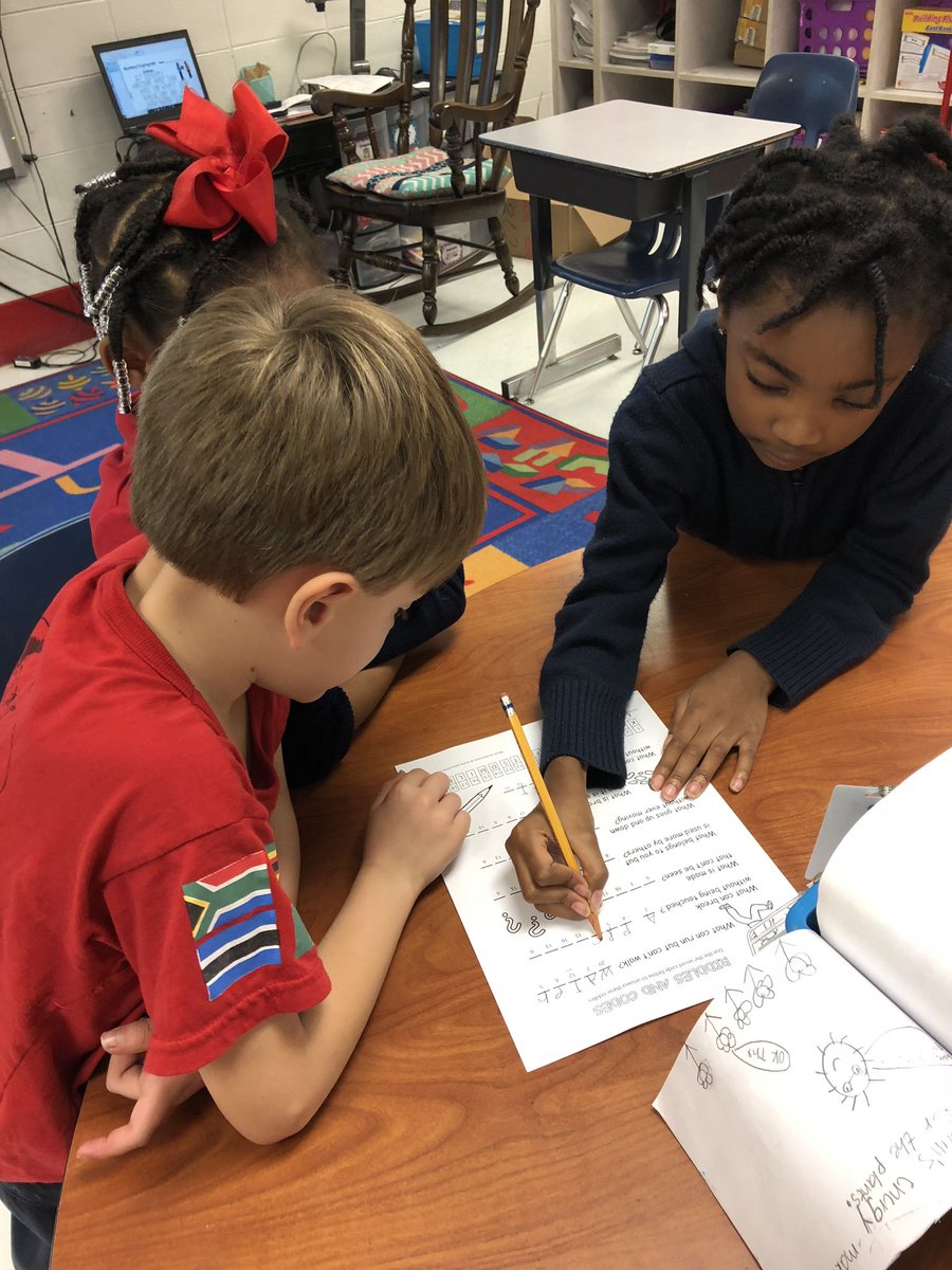 Golden2nd's tweet image. Working hard as detectives today during our 4Cs club! #AustinInnovators #crypticmessage #cryptogram