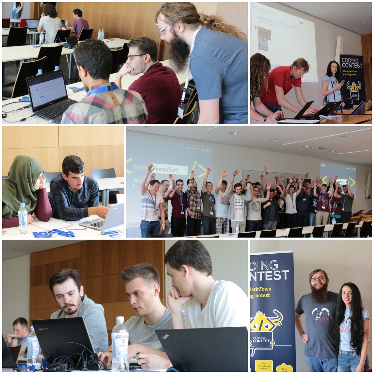 CatalystsDe's tweet image. Impressionen aus dem letzten Coding Contest an der Goethe Uni in Frankfurt ;)
Wer ist beim nächsten Contest am 16.November dabei?
Registrierung unter:
➡️ codingcontest.org
#CatalystsCodingContest #BiggestChallenge #3WeeksToGo
