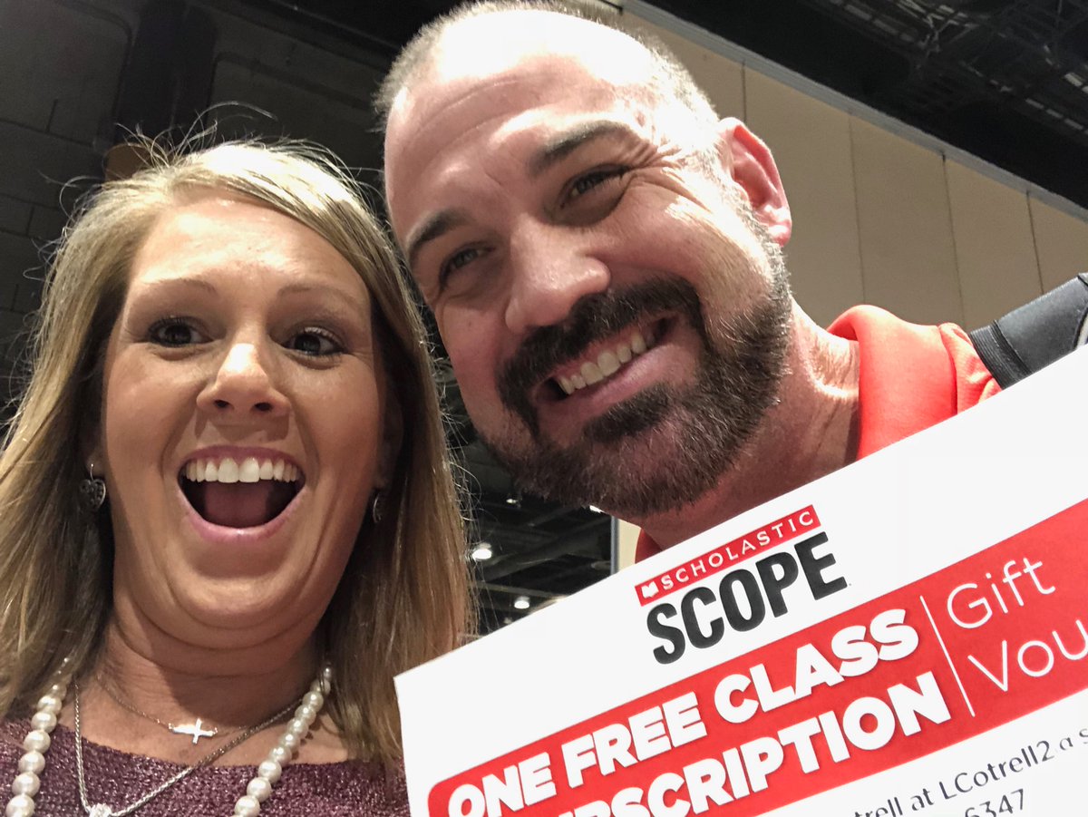 Congrats Creighton from Texas! Winner of the Scholastic Scope Subscription! Enjoy Text Mapping -Taylor’d style!!! #ScholasticTeachers #mschat #AMLE2018