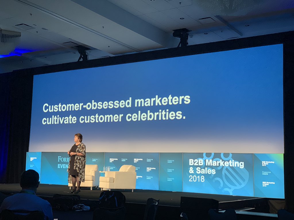 B2B marketers can create brand advocates by cultivating a “customer-obsessed” culture. #FORRB2B