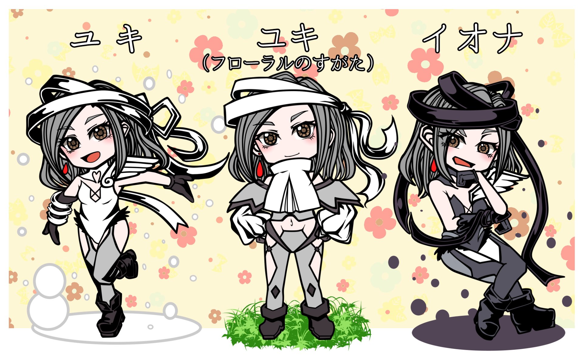 ふで Twitter पर 新しいユキさん フローラルのすがた とユキさんとイオナさんのデフォルメ絵です そしてイオナ三姉妹の壁紙も作ったので置いておきますね Wixoss Wixoss絵 ウィクロス絵 ウィクロス T Co Tpg9d7pcue Twitter