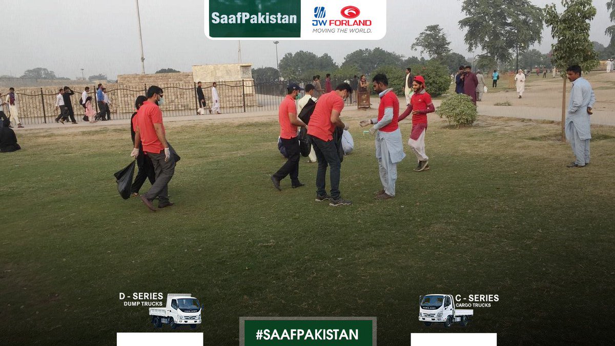 jw_forland's tweet photo. Have a look at our 'Saaf Pakistan' campaign that took place in Lahore today. We wish to see this beautiful land & its people flourish.
#JWForland #Forland #SaafPakistan #CleaningDrive #Clean #Green #BrightPakistan #Environment #Healthy #GreenPakistan #PakistanZindabad https://t.co/jTCg3zSysK