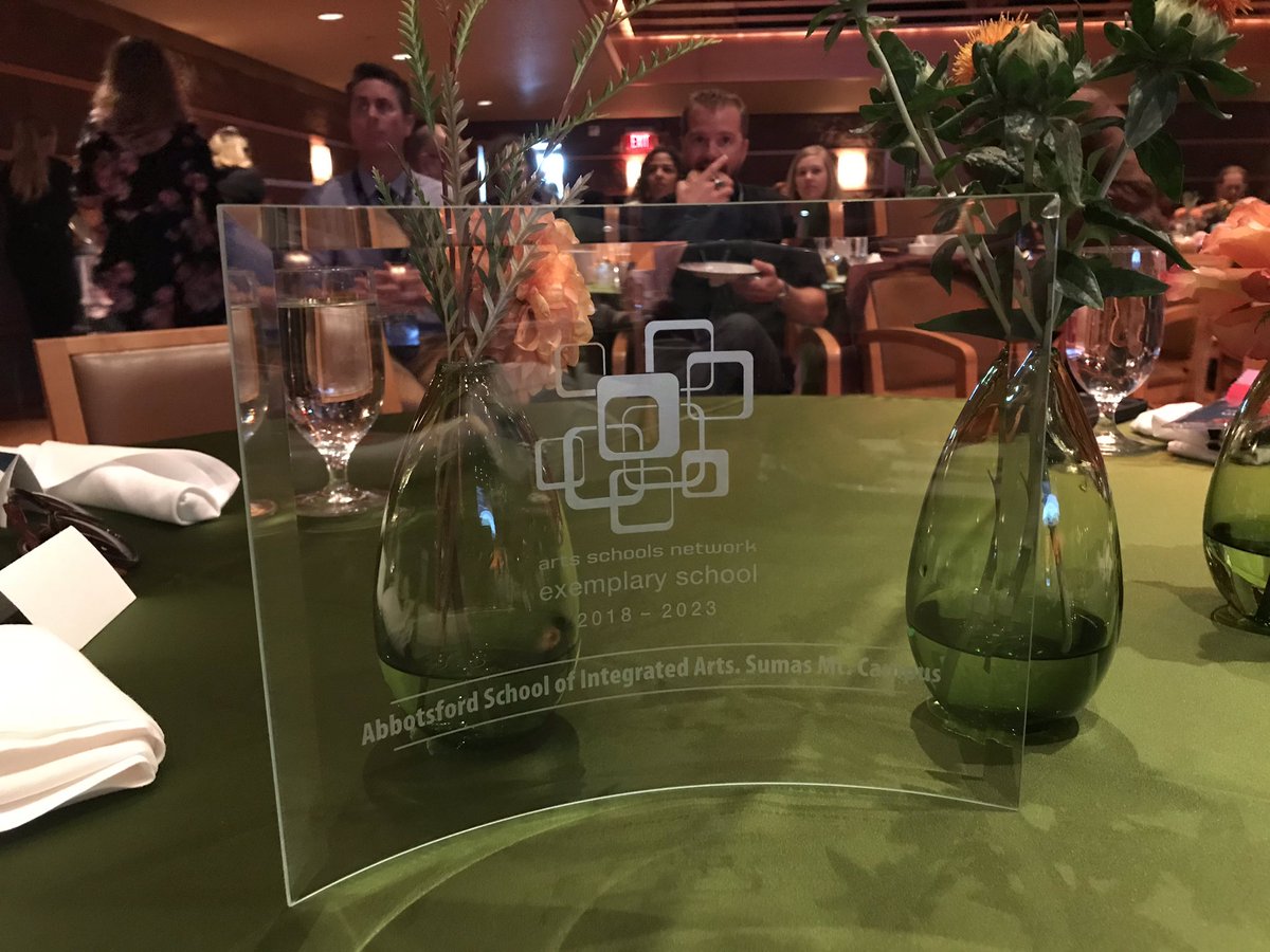 We are proud to accept the Arts Schools Network Exemplary Schools award this morning.  Our program continues to explore curriculum through the arts and we are humbled to be recognized for our efforts. The future is bright at ASIA Sumas! #ArtsEd #abbyschools