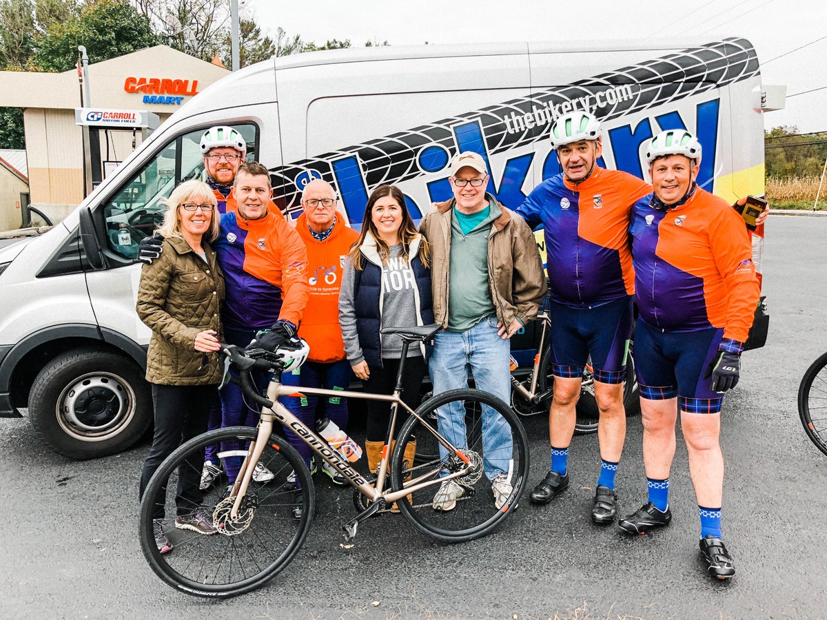 kellyhalsch's tweet photo. So great getting to meet up with the amazing @CycletoSyracuse team riding in remembrance of Pan Am 103, where my pregnant mom, my uncle, and grandfather sadly perished. Together we're remembering Lockerbie! Cheering you guys on big time! Amazing what you're all doing. https://t.co/ZANwDQGiXE