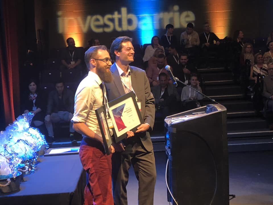 We’re all super proud of this guy! <a href="/smoffice_barrie/">smOffice</a> grad (Season 2) and <a href="/acreativespace/">The Creative Space</a> member took home 2 awards the other night!  <a href="/tandempark/">Tandempark</a> won the Social Enterprise and Innovative Startup Awards!!  Nice work <a href="/twistofliam/">Liam Squires</a>! #entrepreneurship #startuphub #downtownbarrie