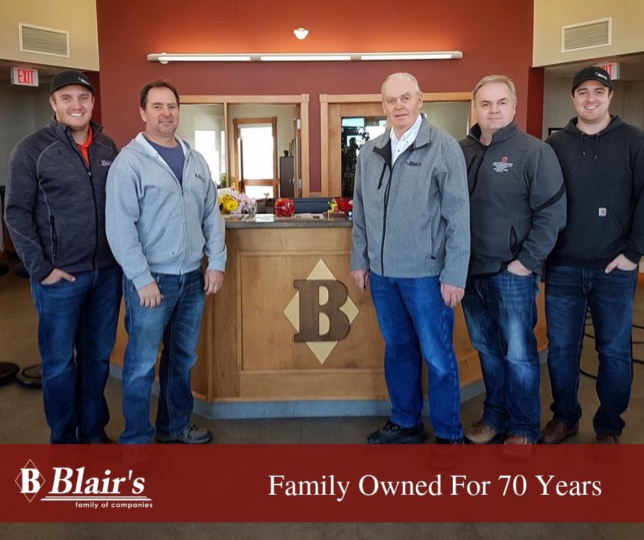 BlairsAg's tweet photo. We are proud to be celebrating our 70th year serving our customers in agriculture. Blair's Family of Companies is a 4th generation, family owned business founded in 1948. 
Read more in the photo below...
#Blairs #SaskAg #70Years #FamilyOwned #TakeTheGrid @BlairsAg https://t.co/PqgS7KQMQ5