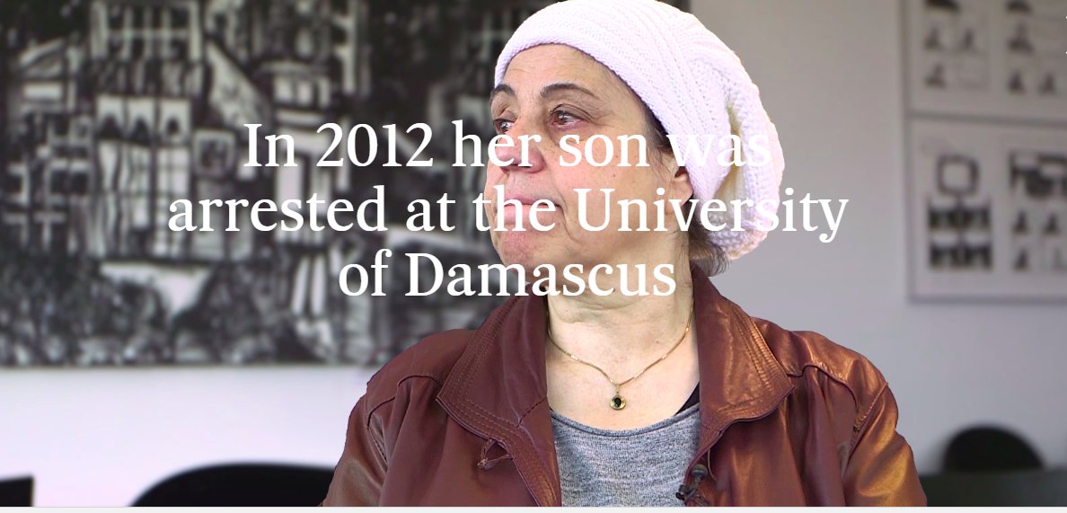 “Justice is all that is left to us.”

Maryam Alhallak's son was tortured to death in #Assad's prisons. But, the regime couldn't silence her. 

Today, she works w <a href="/ECCHRBerlin/">ECCHR</a> in #Germany to bring #Syria war criminals to justice. 

elpais.com/elpais/2018/06…