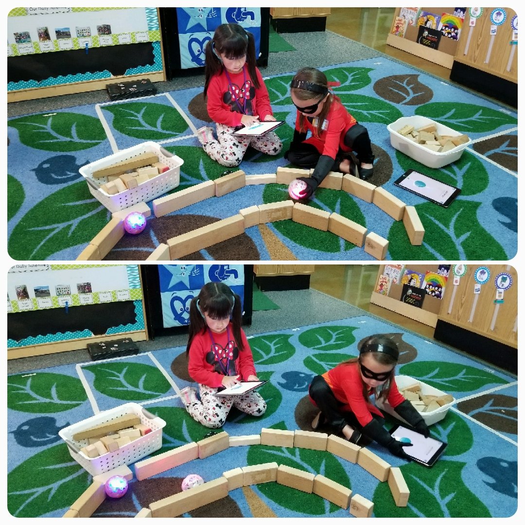 merriman0623's tweet photo. Sphero fun @LamarEEC. Creating and navigating an obstacle course. @LTavarezECISD https://t.co/UYhXekHIBX