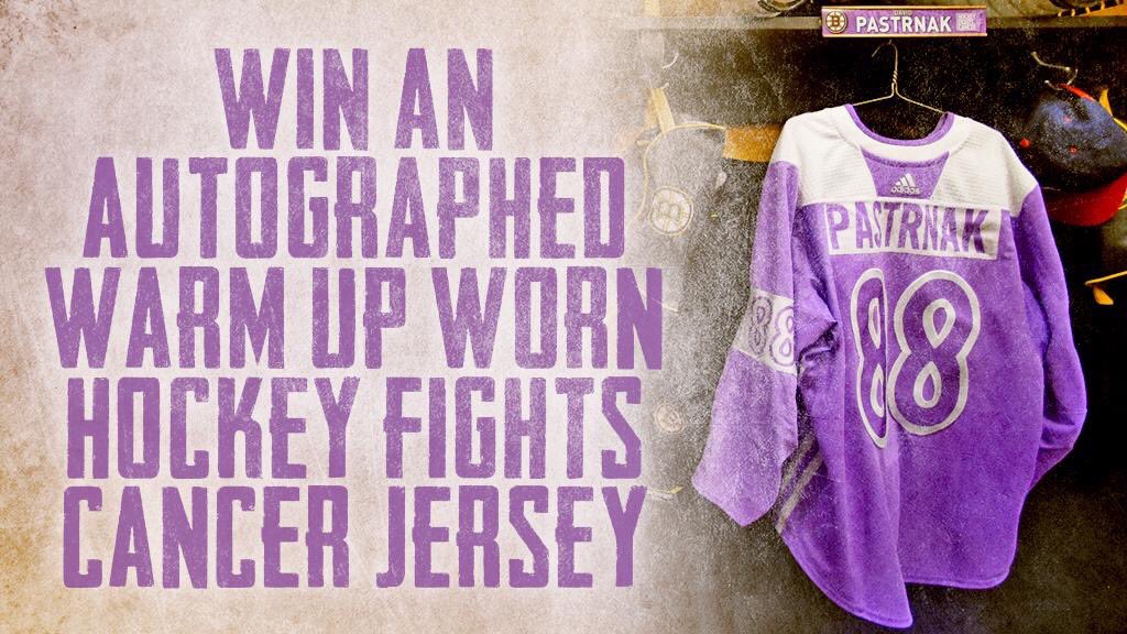 hockey fights cancer jersey raffle