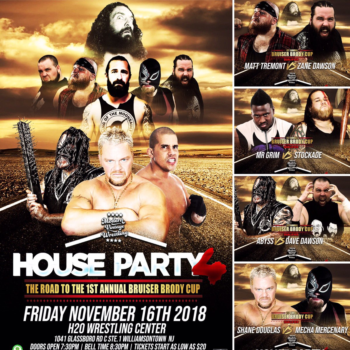 We are 3 weeks away from House Party 4! Featuring: @TremontCZW @TherealAbyss @TheFranchiseSD @RobbieEImpact @thejamiesenegal @StockadeSDMF @zanedawson @TheJoeyLynch20  @Generation_Ace & @GiftKincaid 
Get your tickets now!!

showclix.com/events/27361