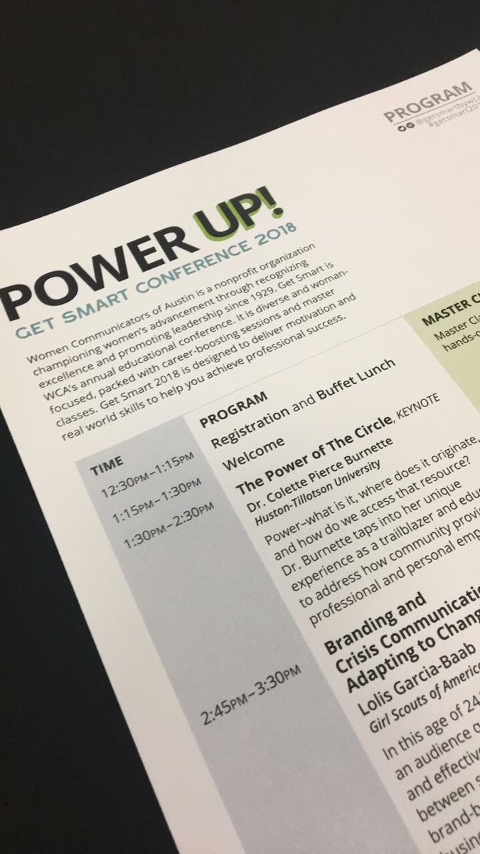 prwoman1's tweet photo. #getsmart2018 has been informative, inspiring and motivating - great work @WomenCommAustin #communications #womenleaders #Growth18 #growth https://t.co/ddGDsDm6Ux