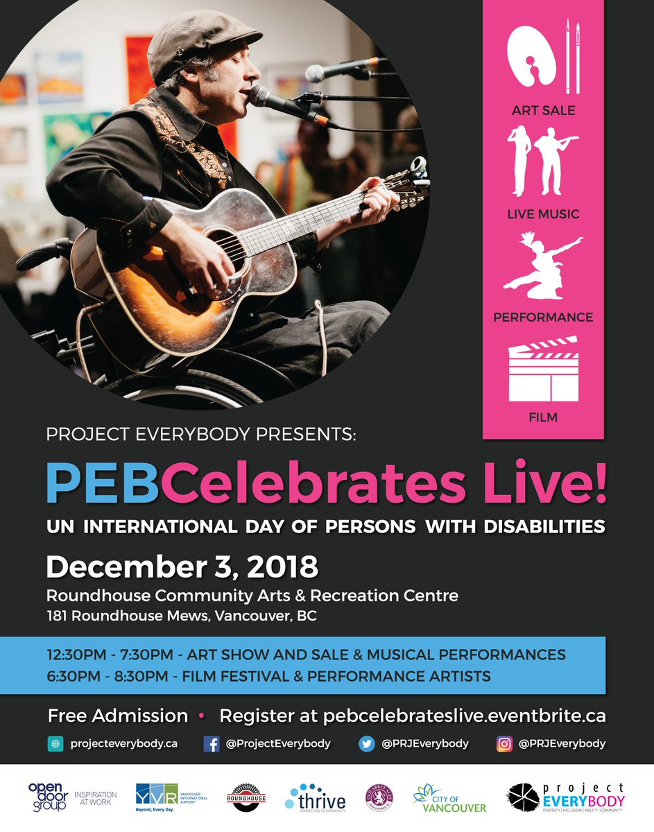 PRJEveryBody's tweet photo. We are excited to announce PEBCelebrates Live! 2018 on December 3rd. Mark your calendars! https://t.co/Gv5oW98jpa