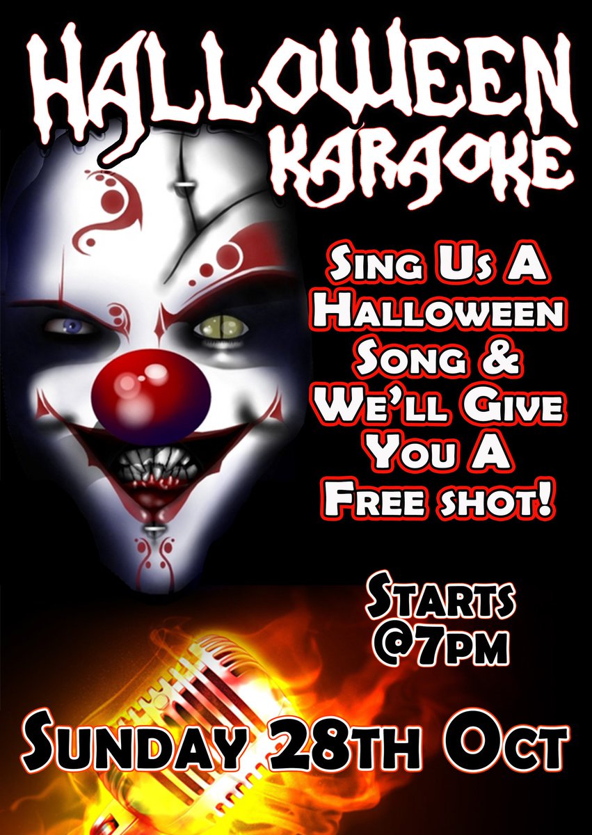 LoungeTrinity's tweet photo. This Sunday Join Us For Spoooooooky Karaoke.
Many Many Drinks Offers and Many Reasons to Start Halloween Early #LoungeKaraoke #SundayDrinksOffers #ComeSingForUs https://t.co/1GgYc9754C