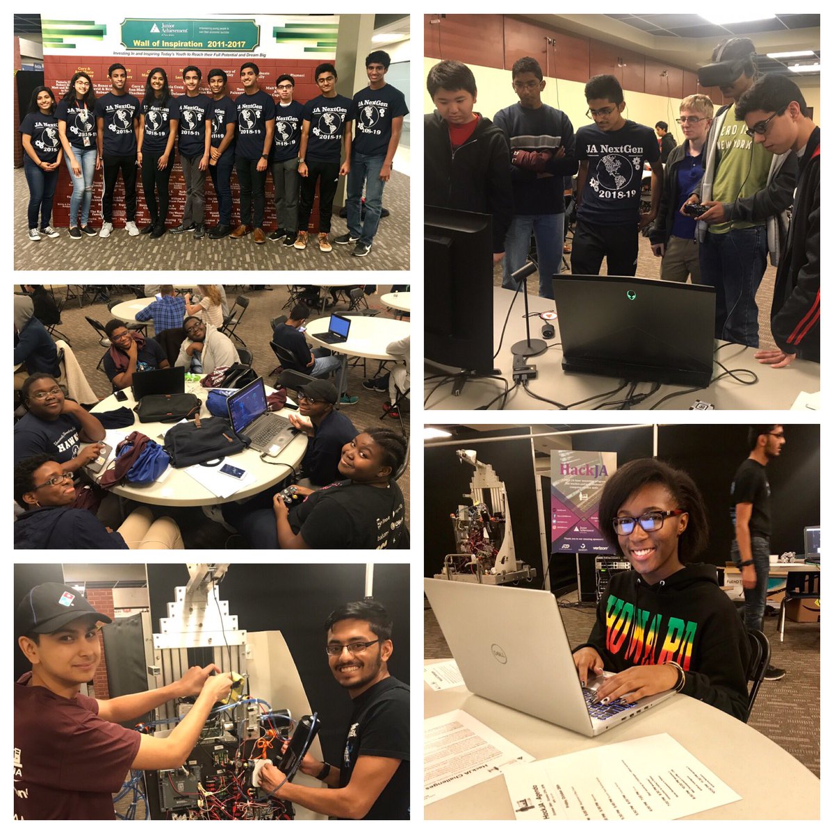 JAofNJ's tweet photo. Thanks to sponsors @ADP @sanofi @verizon this is happening... @JANJHeroes #24hourhackathon #HackJA #JAEducationCenter https://t.co/6lOojopt09