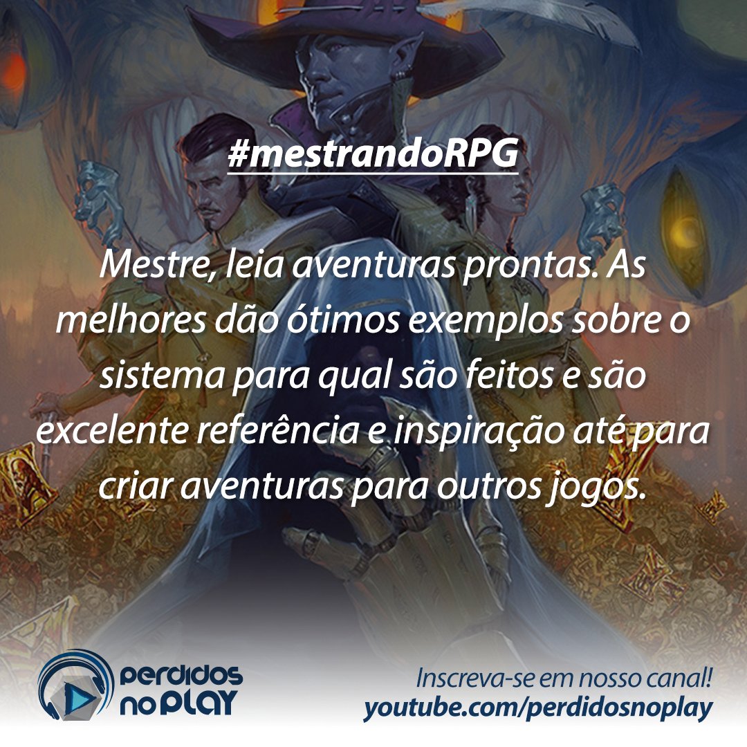 PerdidosNoPlay's tweet photo. As dicas do nosso mestre Balbi! Não conhece? Segue #mestrandoRPG em todas as redes sociais!! #rpg https://t.co/YsOo5h8Sjc