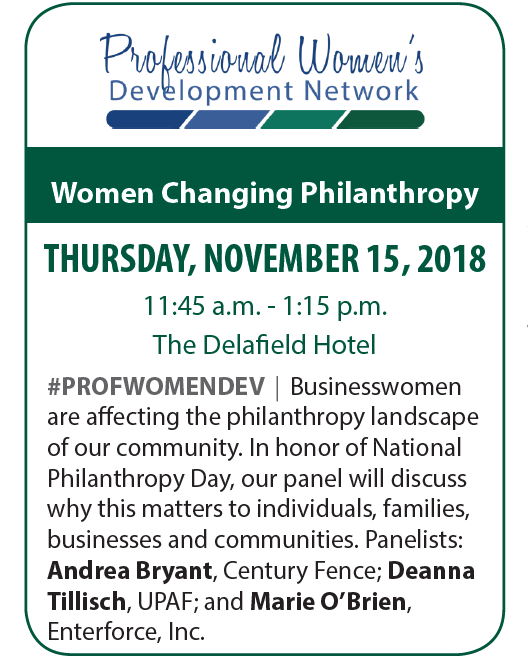 WGFWaukeshaCo's tweet photo. Women Changing Philanthropy Luncheon
Women continue to impact how philanthropy looks in our community #WomenOfDistinction honoree Andrea Bryant shares insights into women's giving. A partnership with @WCBizAlliance #profwomendev on Thursday, November 15, 2018 #WaukeshaCounty https://t.co/iKjcAGCZra