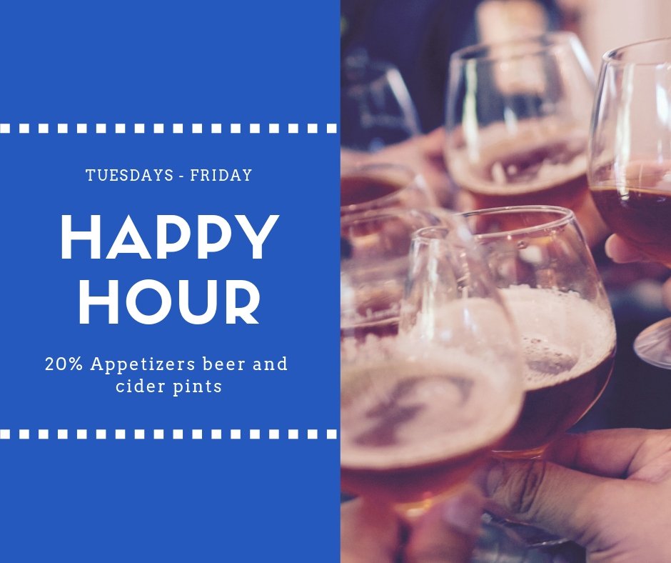 Its that time a day again, where all of us over here at the Keel and Curley winery &amp; Two Henry's get Happy... Come be happy with us.