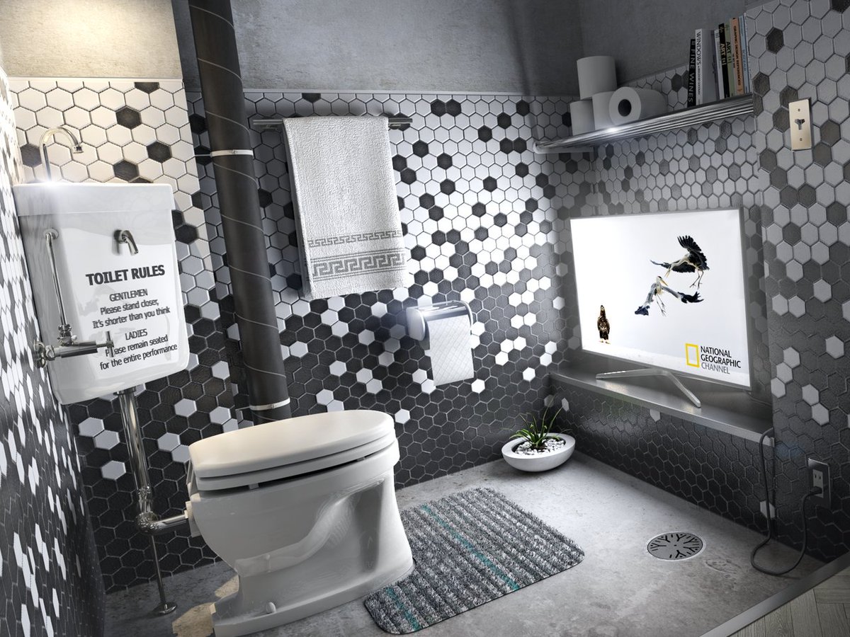 STUDIOBLOCK's tweet photo. 3DCG：TOILET https://t.co/c91BJjNSbR