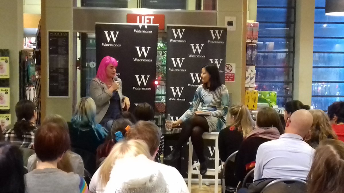 BhamWaterstones's tweet photo. Everyone's got questions for @lainitaylor @daphlt @HodderBooks #MuseOf Nightmares https://t.co/D2sO2pkBQW