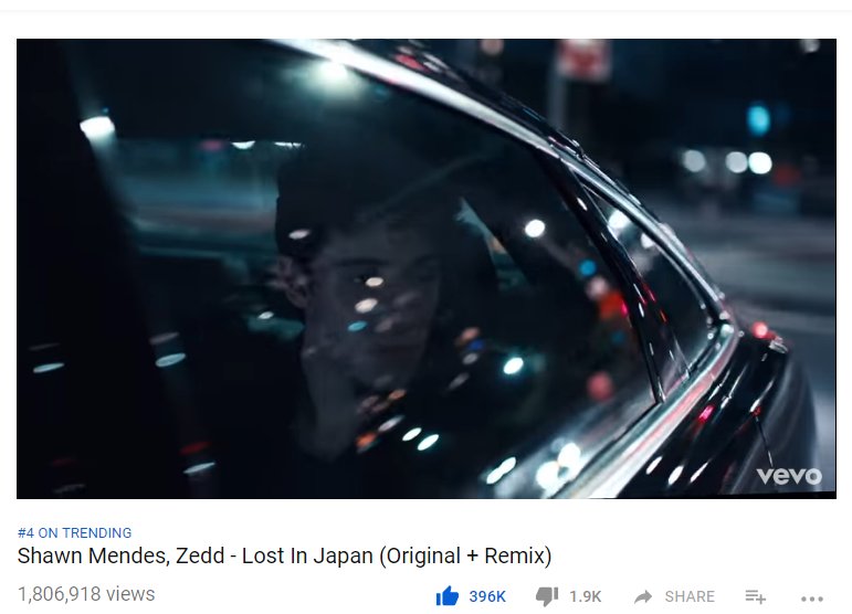 Keep going #MendesArmy 
@ShawnMendes #LostInJapanMusicVideo #LostInJapanVideo #LostInJapanRemix 4 on trending
