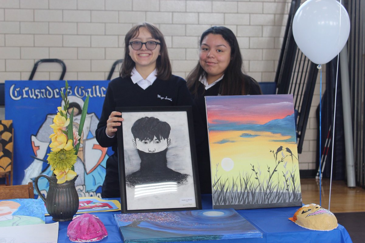 MsgrScanlanHS's tweet photo. Our Open House was a success!! Thank you to all of you who came and showed interest in our institution.  We hope to see you next year! #OpenHouse #MsgrScanlanHS #volleyball #art #knitting #MonsignorScanlanHighSchool ⚪️🔵 https://t.co/K7uqV984fo