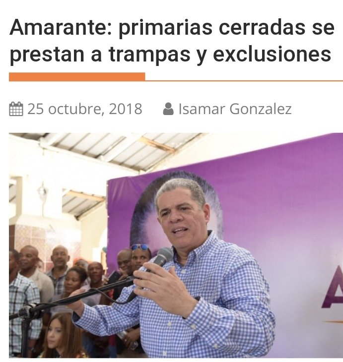 marte_katherin's tweet photo. El aspirante presidencial Carlos Amarante opinó que
 las primarias abiertas garantizarían el derecho a votar a cientos de miles de dominicanos, sobre todo a jóvenes y a mujeres, según hizo conocer en un comunicado de prensa. https://t.co/FM6XZ5CG6C