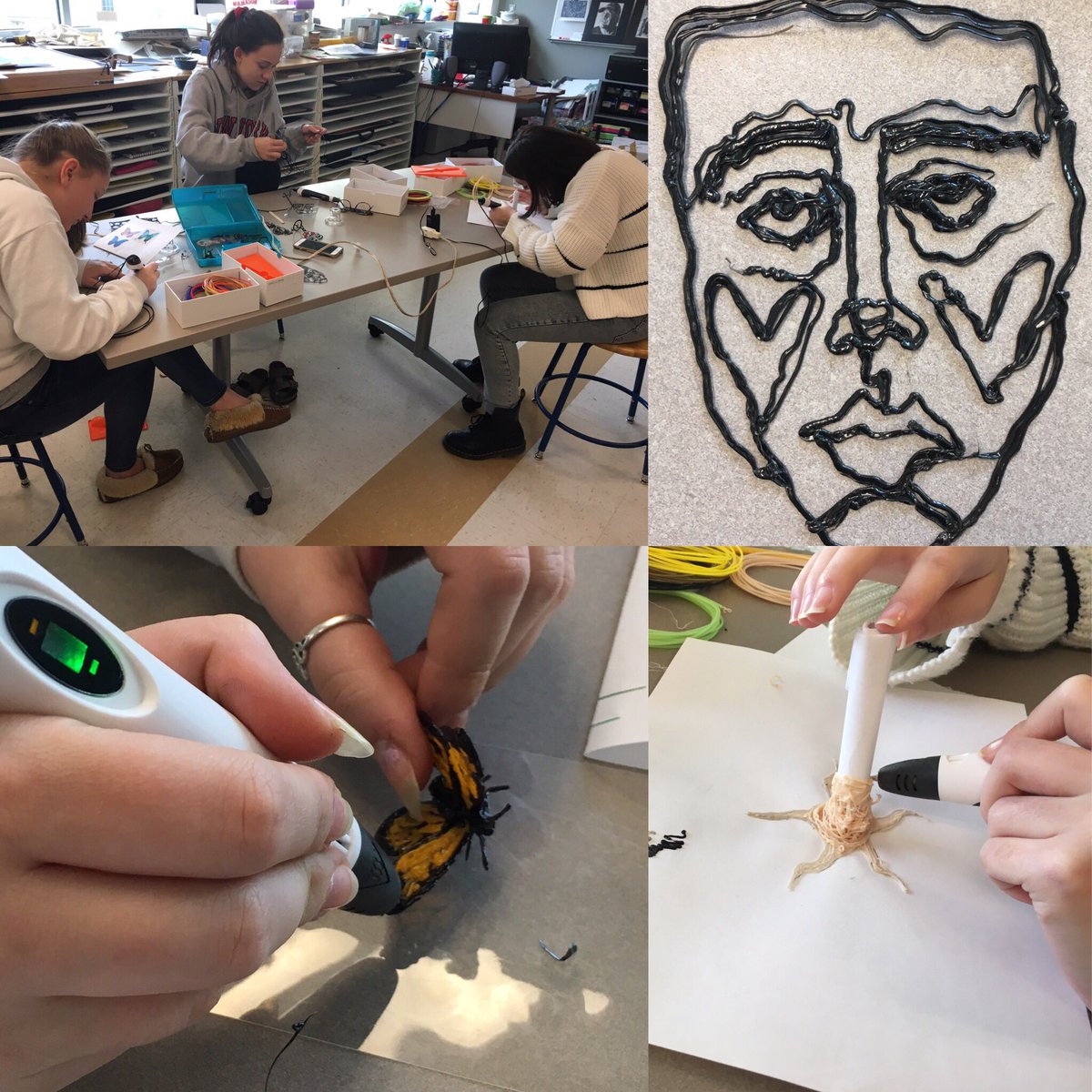 Region14Art's tweet photo. 3D pens are buzzing, stay tuned! #ctreg14 https://t.co/03lE4FXf7Q