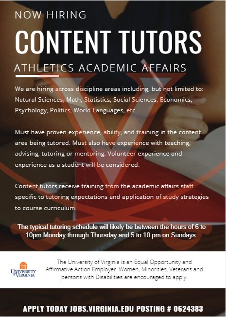 UVA Jobs (@uvajobs) on Twitter photo 