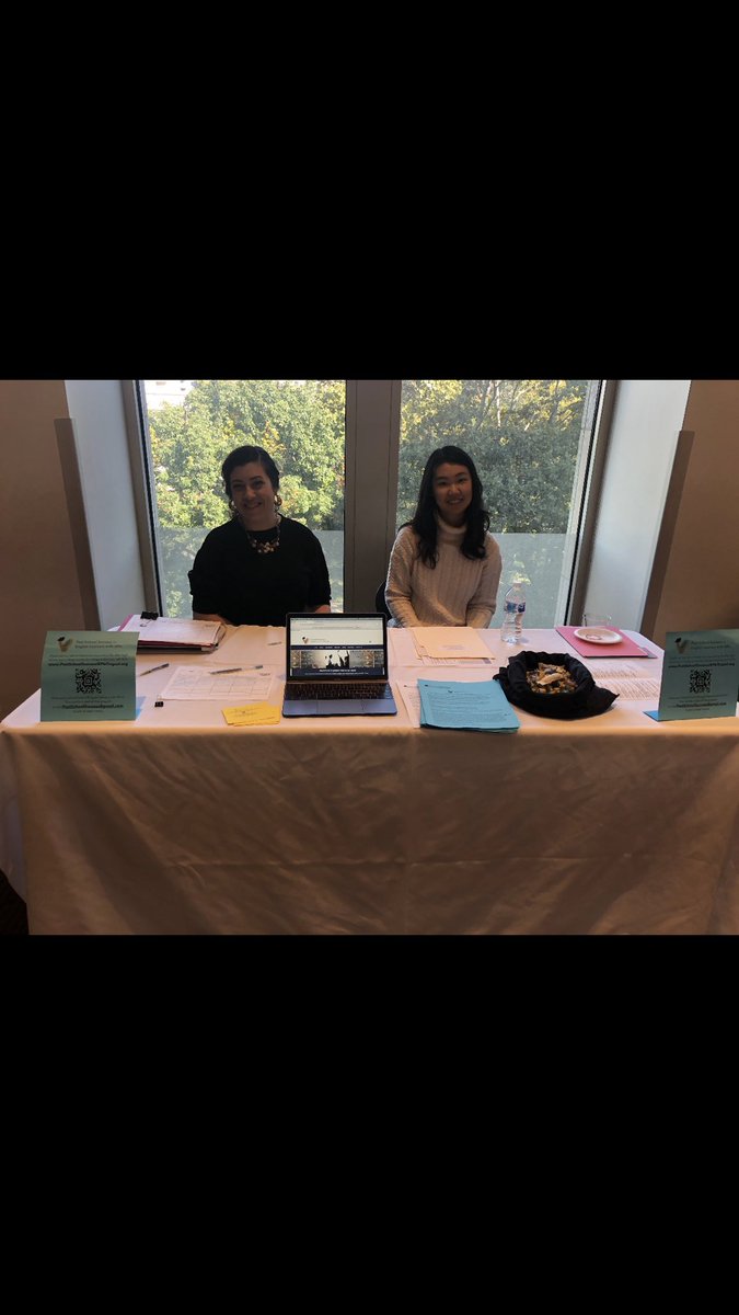 PSSIEP's tweet photo. Our Team presented at the ELL Engagement Symposium yesterday! We’re grateful to see such passion and excitement for our dually-identified students 🙌🏼#postschoolsuccess [image description: two women with dark hair sit in front of a table with resources] https://t.co/HHPnBzuWGH