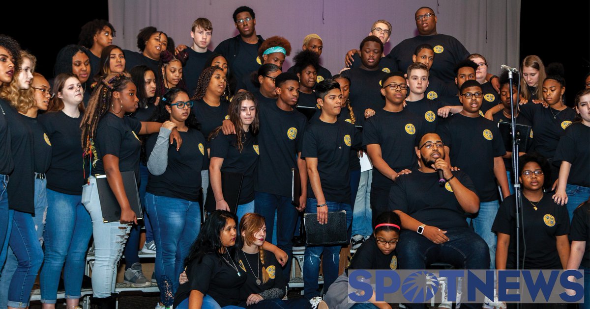 GCSchoolsNC's tweet photo. At Western High, the annual Mosaic Celebration of Chorus, Theatre, Instrumental Music &amp; Art delivered the captivating theme of hope with scintillating student performances. The auditorium swayed, rocked and uplifted itself with jazz, swing, spoken word &amp; orchestral delights. https://t.co/cbSOY16bDZ