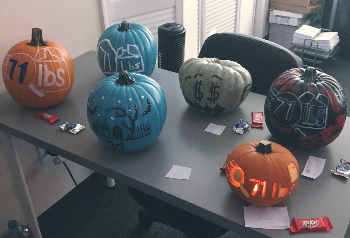 71lbs's tweet photo. Things are getting spooky here at #71lbs! Check out these amazing decorated #pumpkins from our team, which is your favorite?
Don't miss out on the sweet treat of 📦 savings! Let us help you review #FedEx and #UPS opportunities! 😉💰❤️
Learn more: https://t.co/3vn0rzs1QR https://t.co/cpEsO5ZOgb