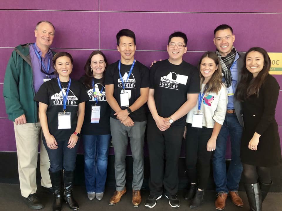 SurgeryFresno's tweet photo. Residents and faculty from @UCSFFresno represent at the American College of Surgeons Clinical Congress #ACCSCC18 https://t.co/0Pxi6MCdg5